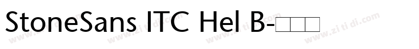 StoneSans ITC Hel B字体转换